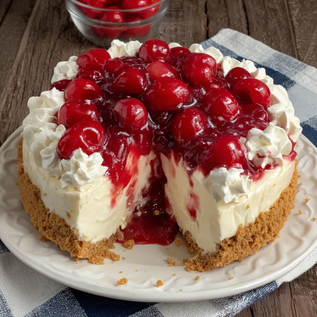 No-Bake Cherry Cheesecake