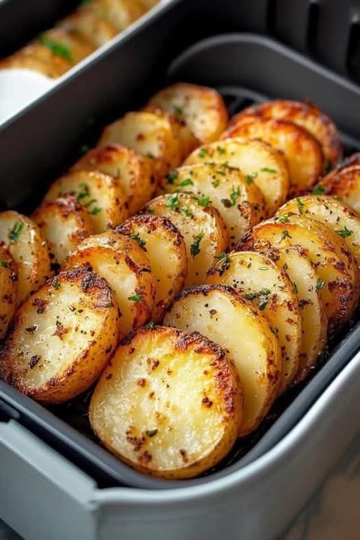 Air Fryer Sliced Potatoes Recipe