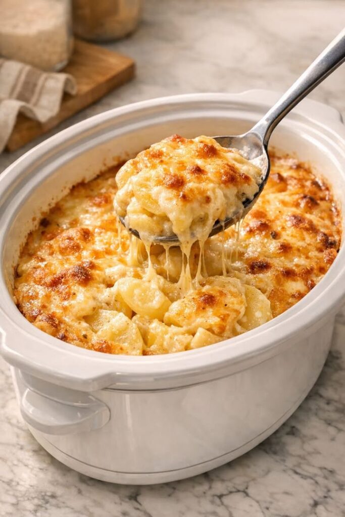 Slow Cooker Potato Bake