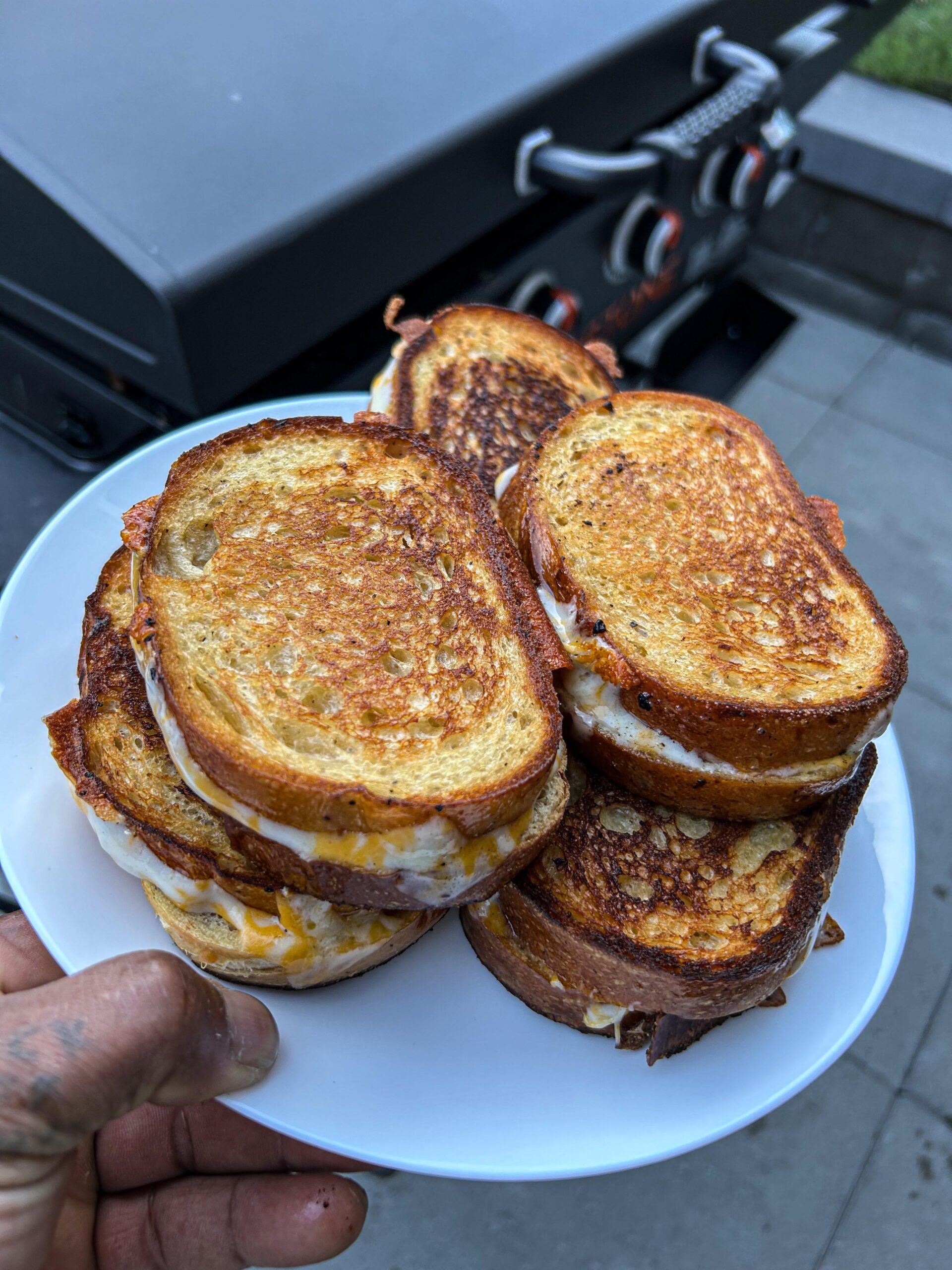 Blackstone Grilled Cheese Sandwich