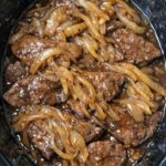 Slow Cooker Pork Liver and Onions