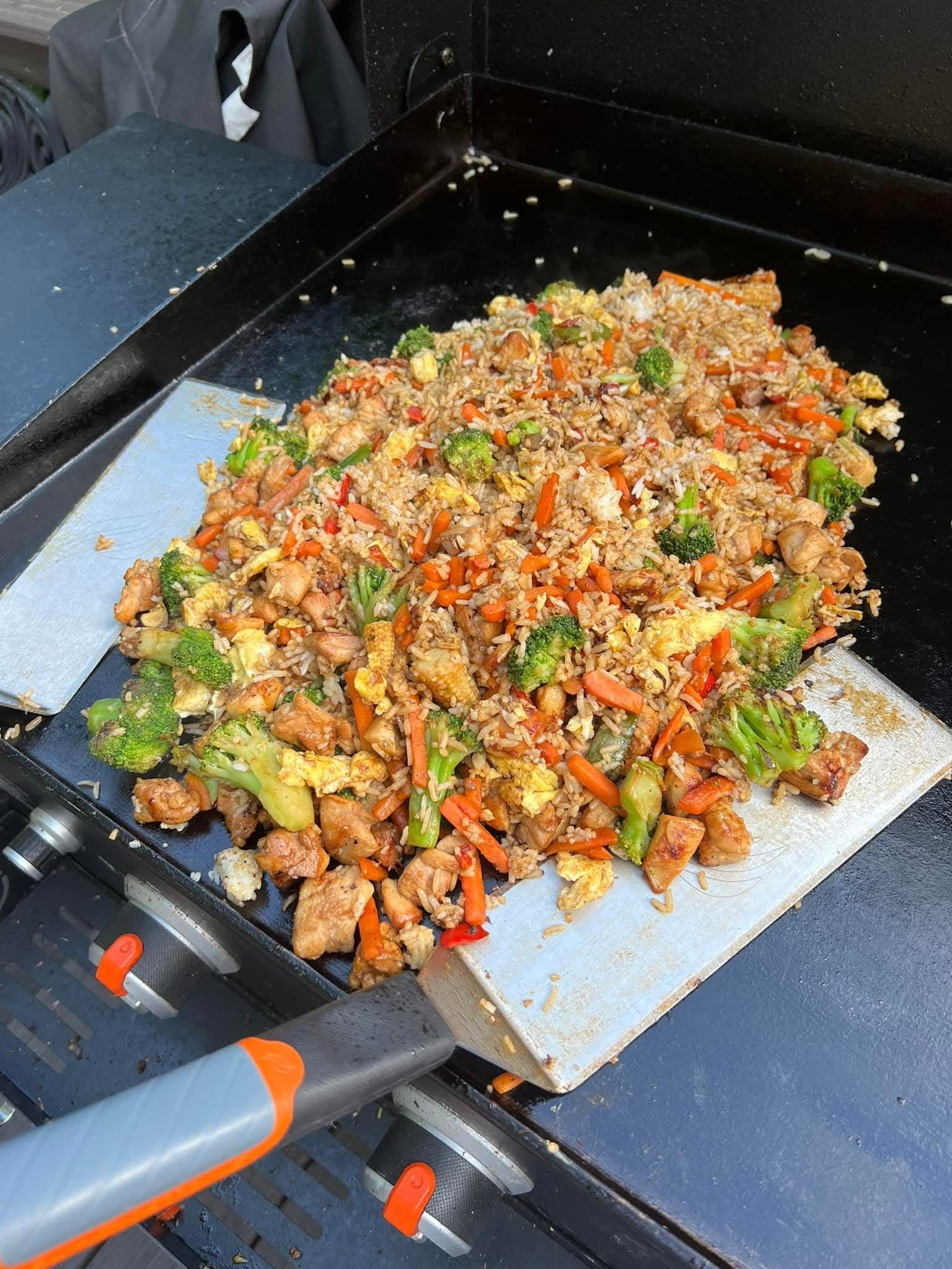 Hibachi on the Blackstone (Chicken, Shrimp & Fried Rice)