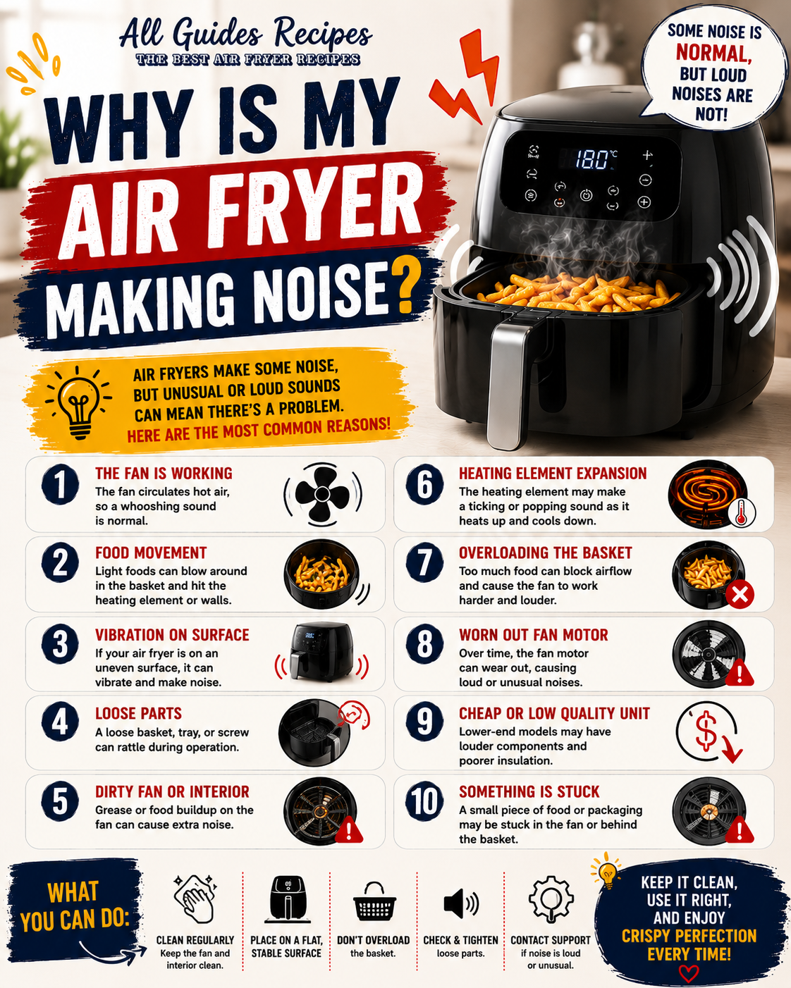 air fryer making noise