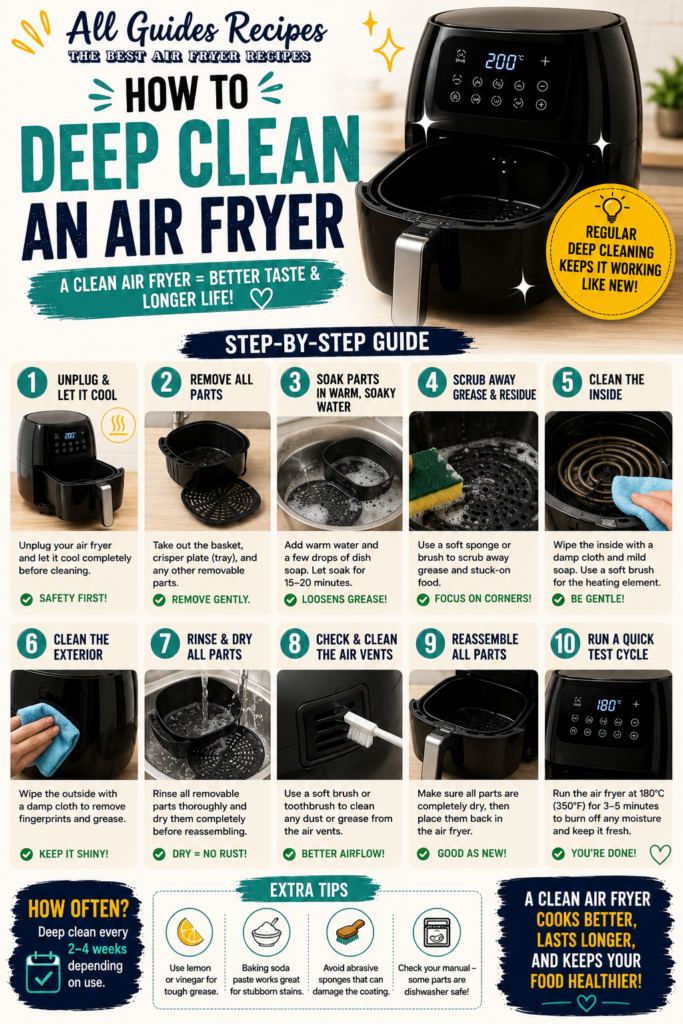 how to deep clean an air fryer