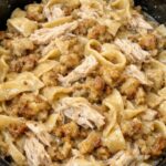 Slow Cooker Chicken Stuffing Noodles