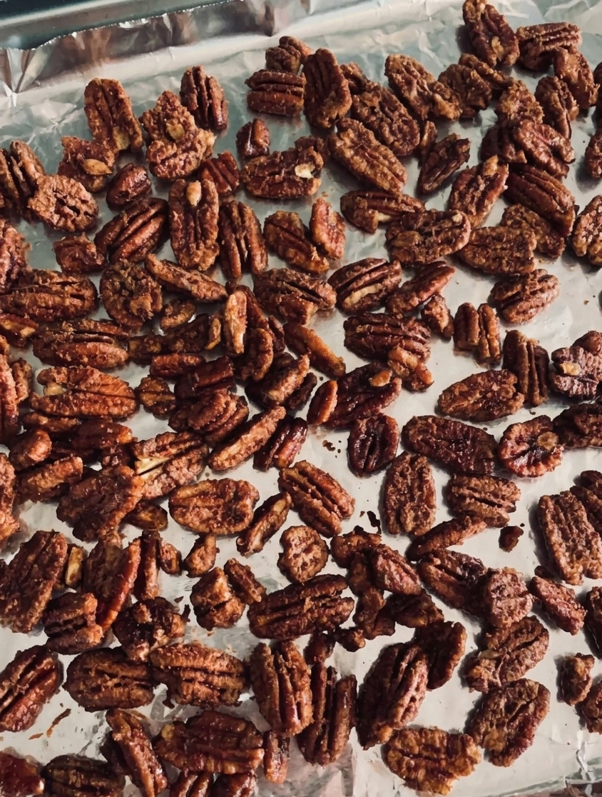 Air Fryer Candied Pecans