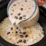 Slow Cooker Cinnamon Raisin Rice Pudding