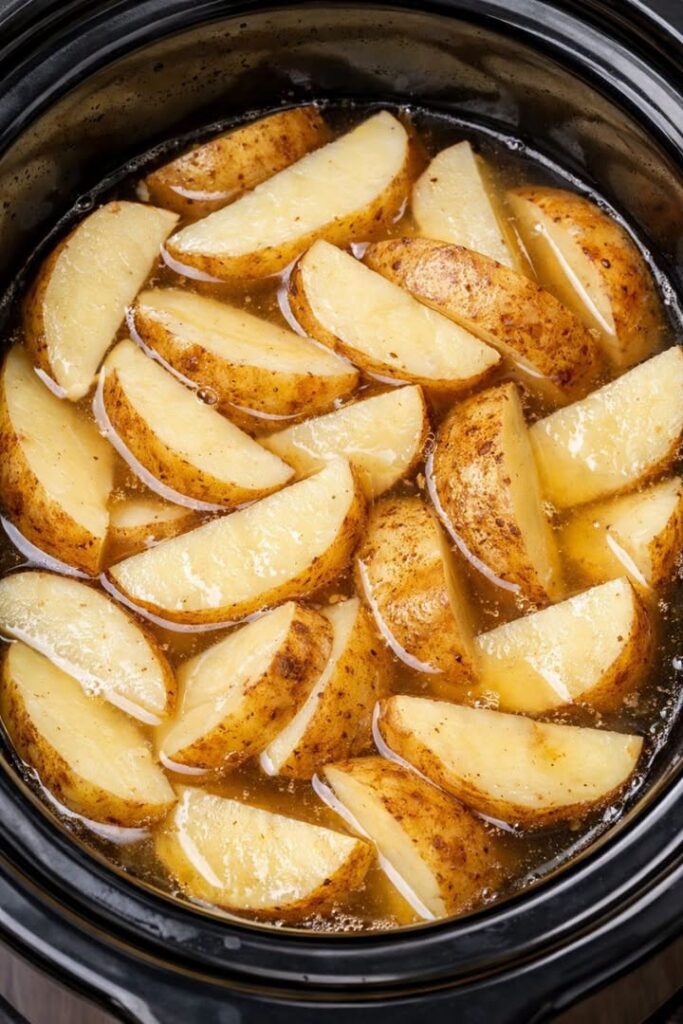 Slow Cooker Peasant Potatoes