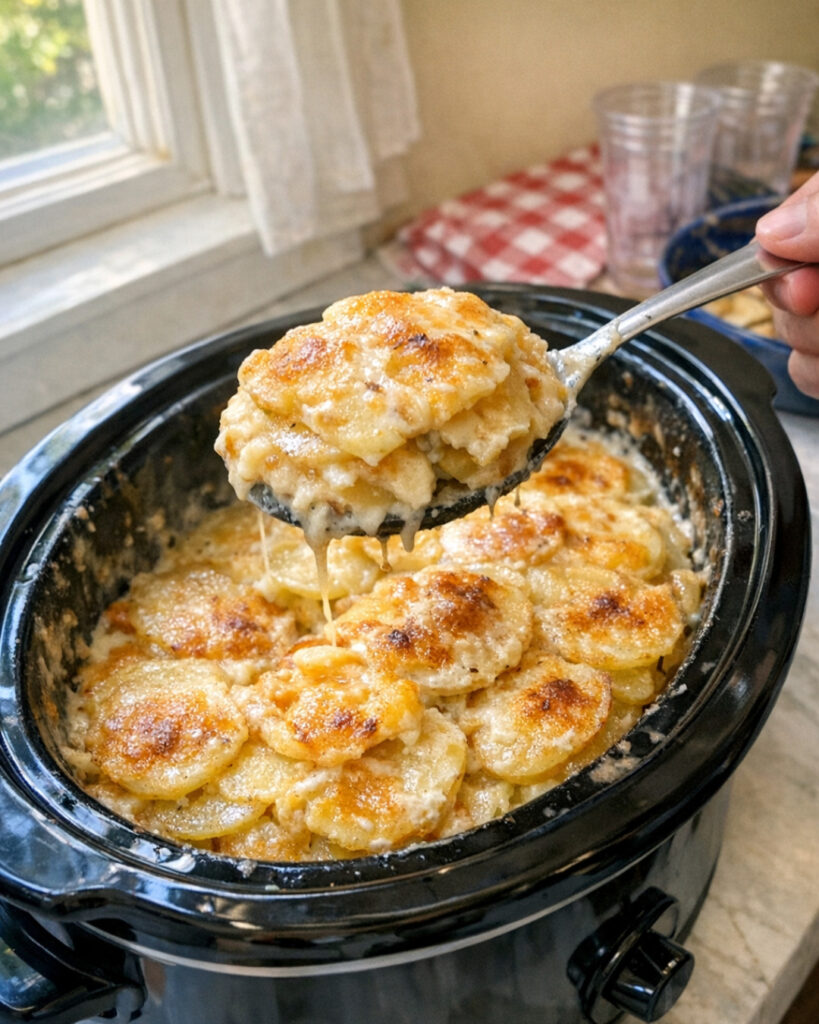 Slow Cooker Scalloped Potatoes