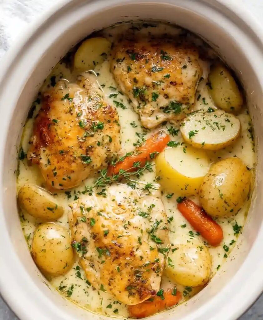 Crockpot Garlic Butter Chicken