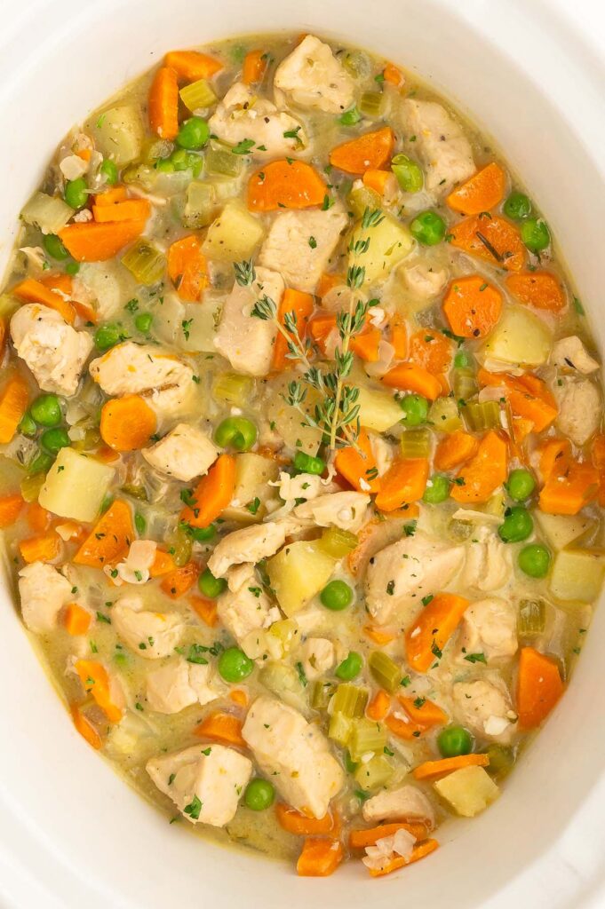 Slow Cooker White Wine Chicken Stew