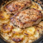Slow Cooker Pork Chops and Scalloped Potatoes