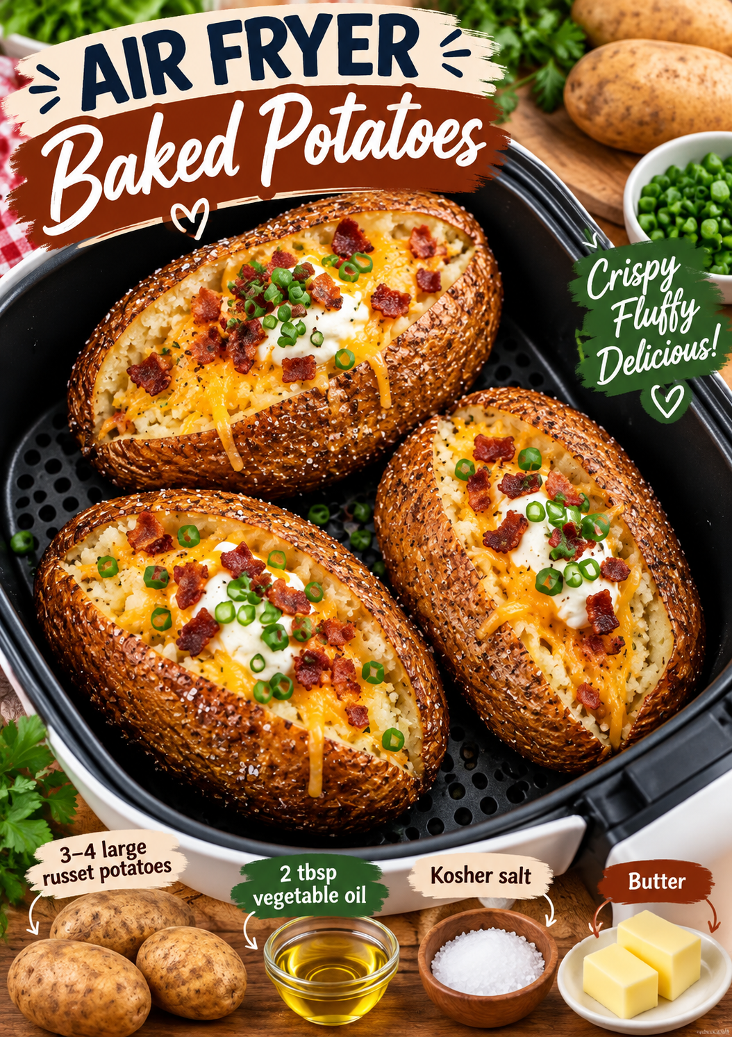 Air Fryer Baked Potatoes