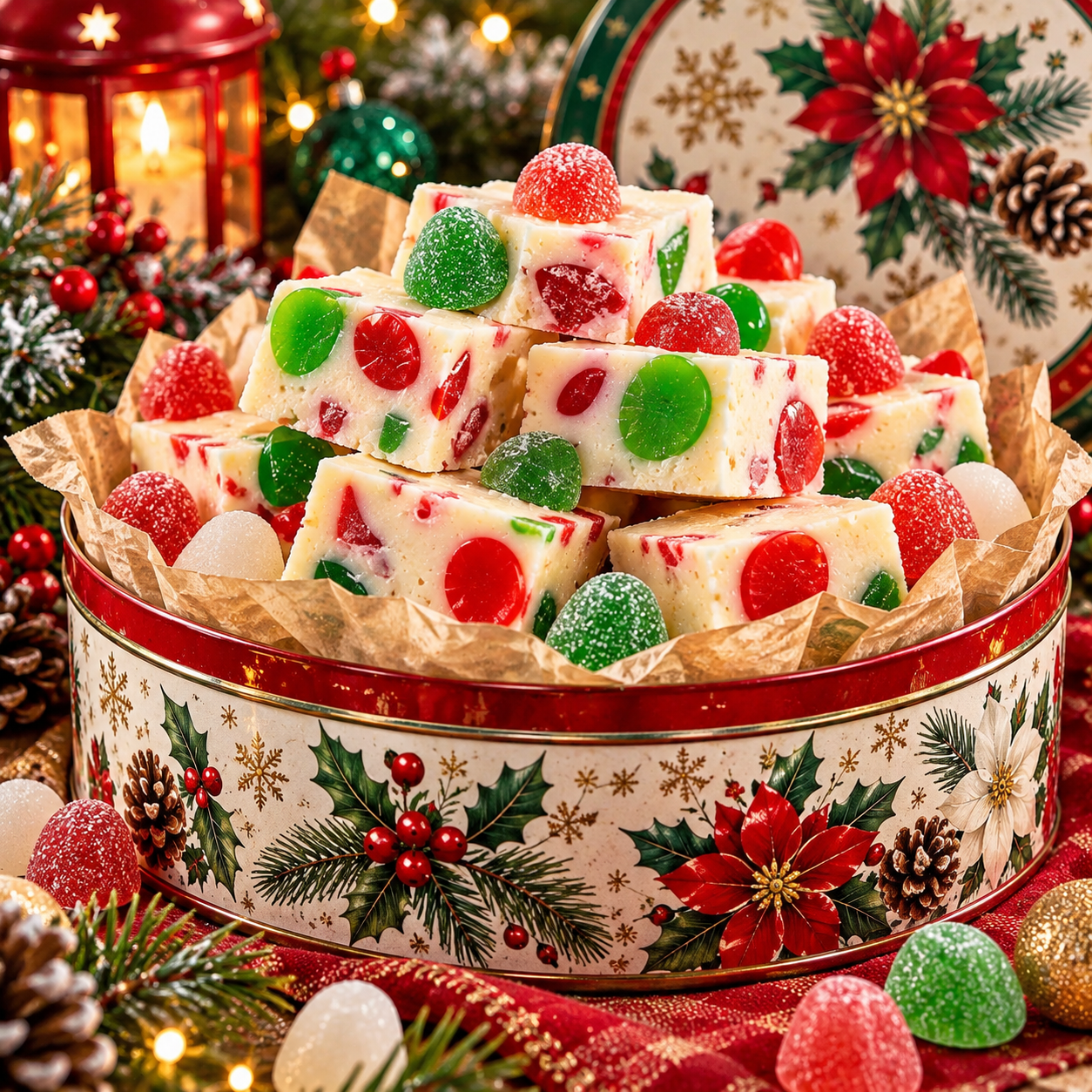 Christmas Gumdrop Nougat Candy