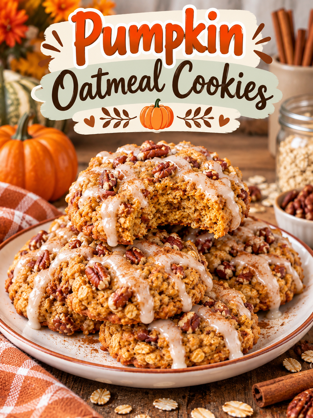 Pumpkin Oatmeal Cookies