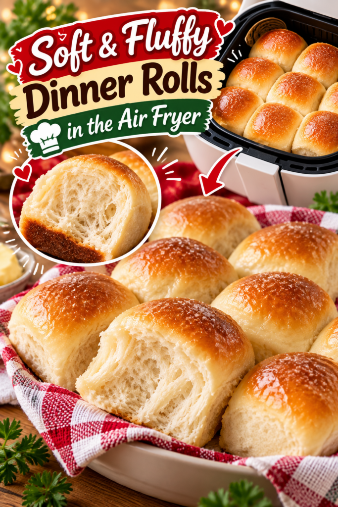 Air Fryer Dinner Rolls