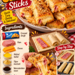Air Fryer Ham and Cheese Sticks