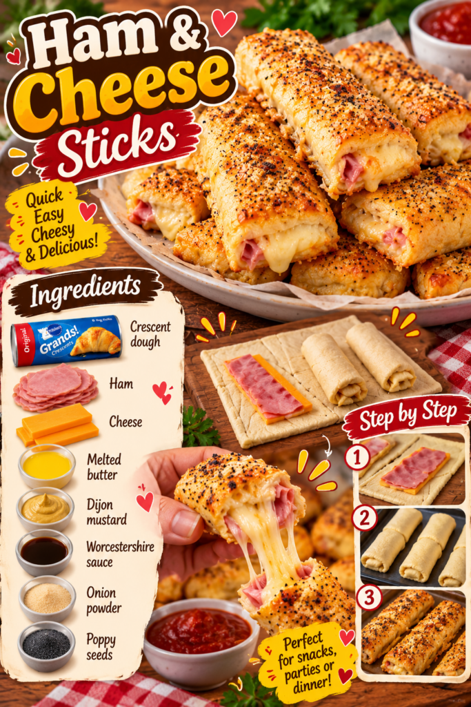 Air Fryer Ham and Cheese Sticks