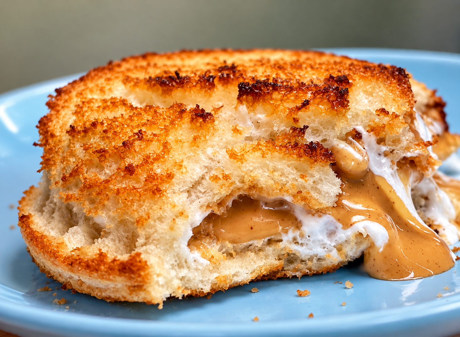 Air Fryer Fluffernutter Sandwich