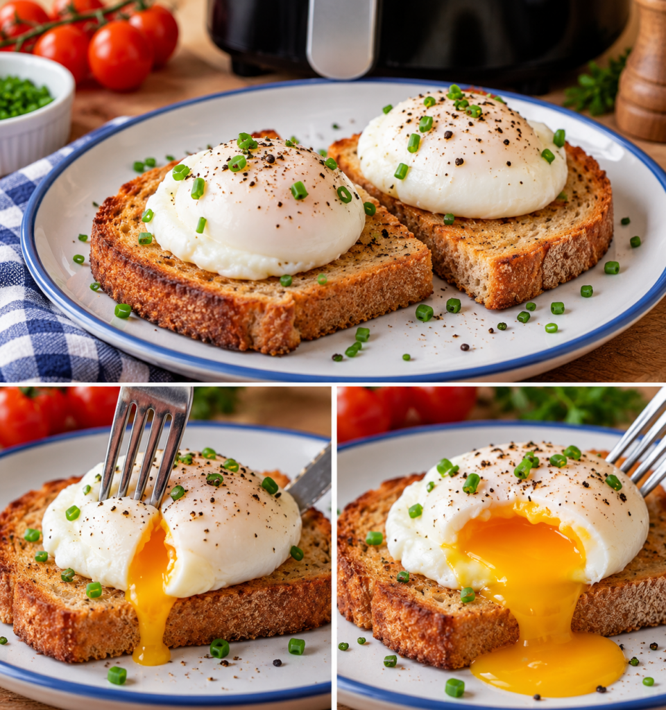 Air Fryer Poached Eggs