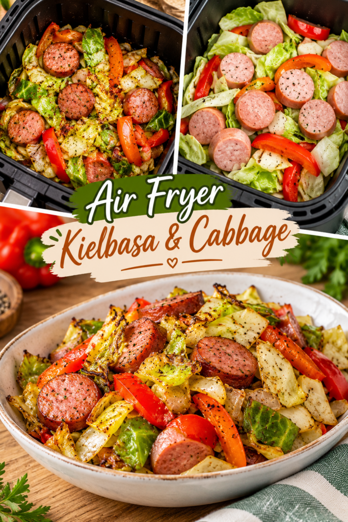 Air Fryer Kielbasa & Cabbage
