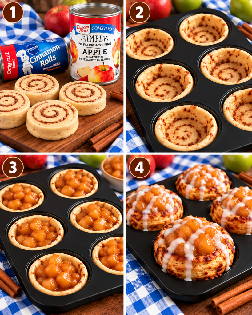 2 Ingredient Apple Pie Cups