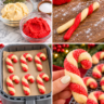 Air Fryer Candy Cane Cookies
