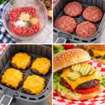 Air Fryer Hamburgers
