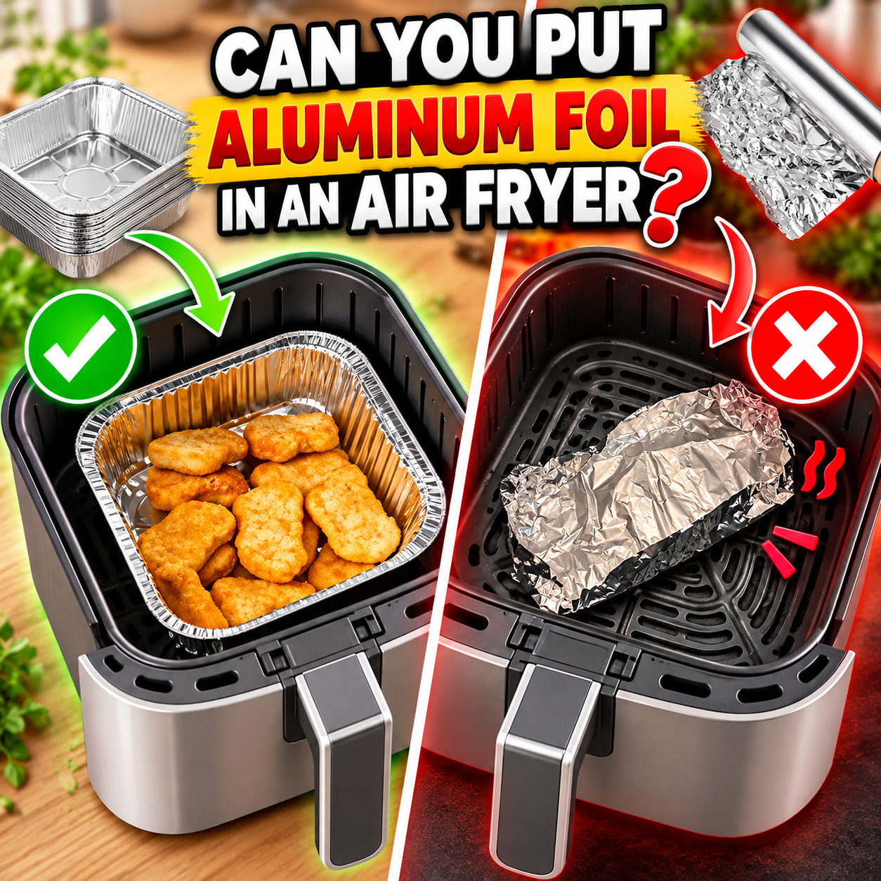 Can Put Aluminum Foil In An Air Fryer?