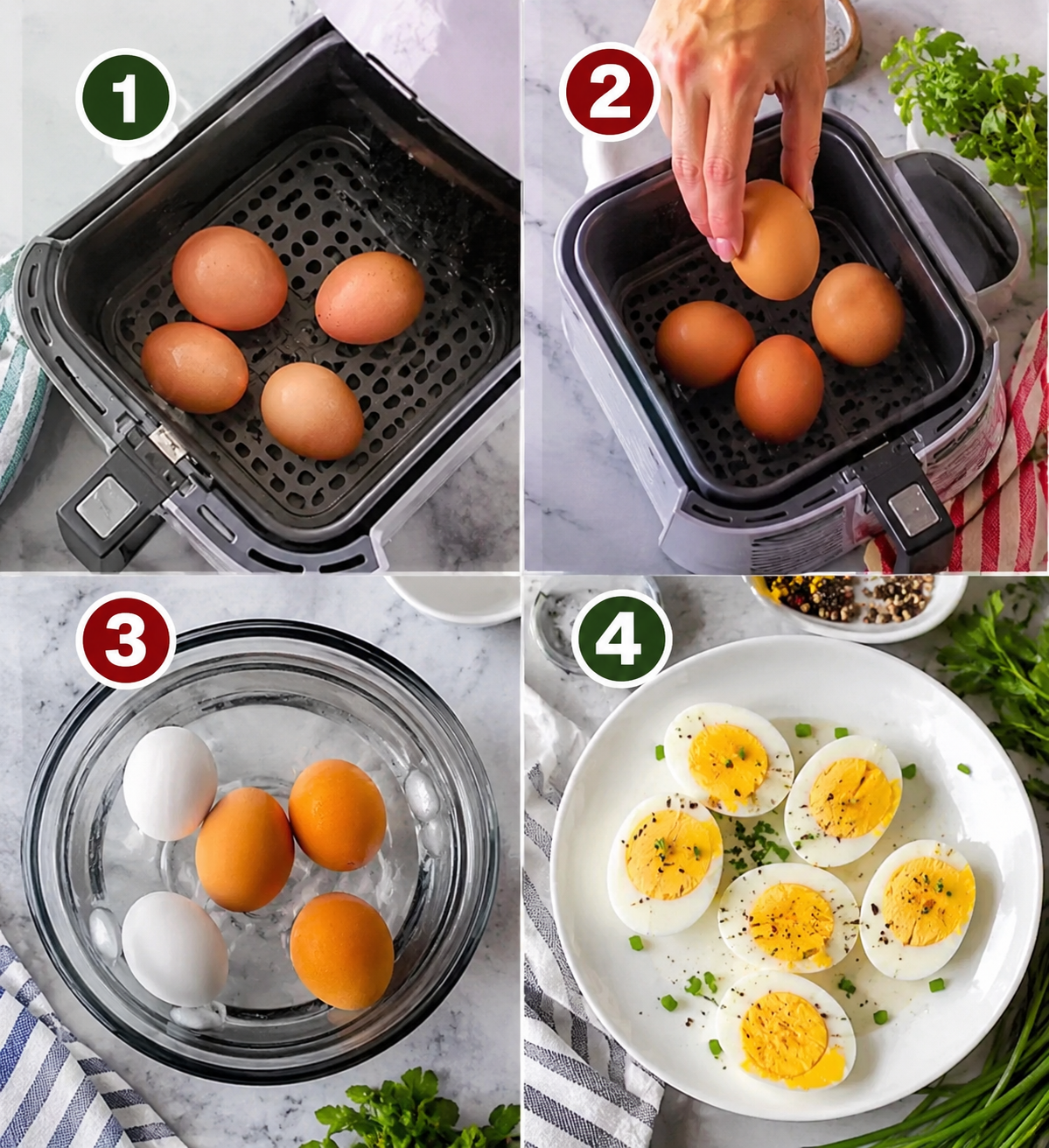 Air Fryer Hard Boiled Eggs