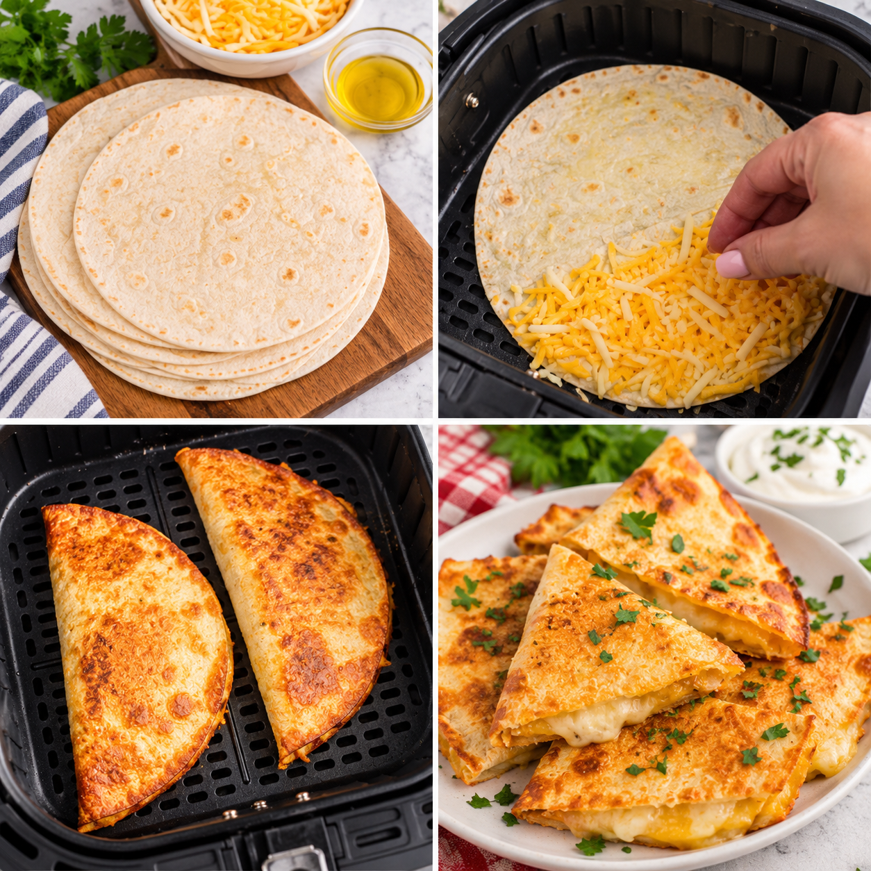 Air Fryer Cheese Quesadilla