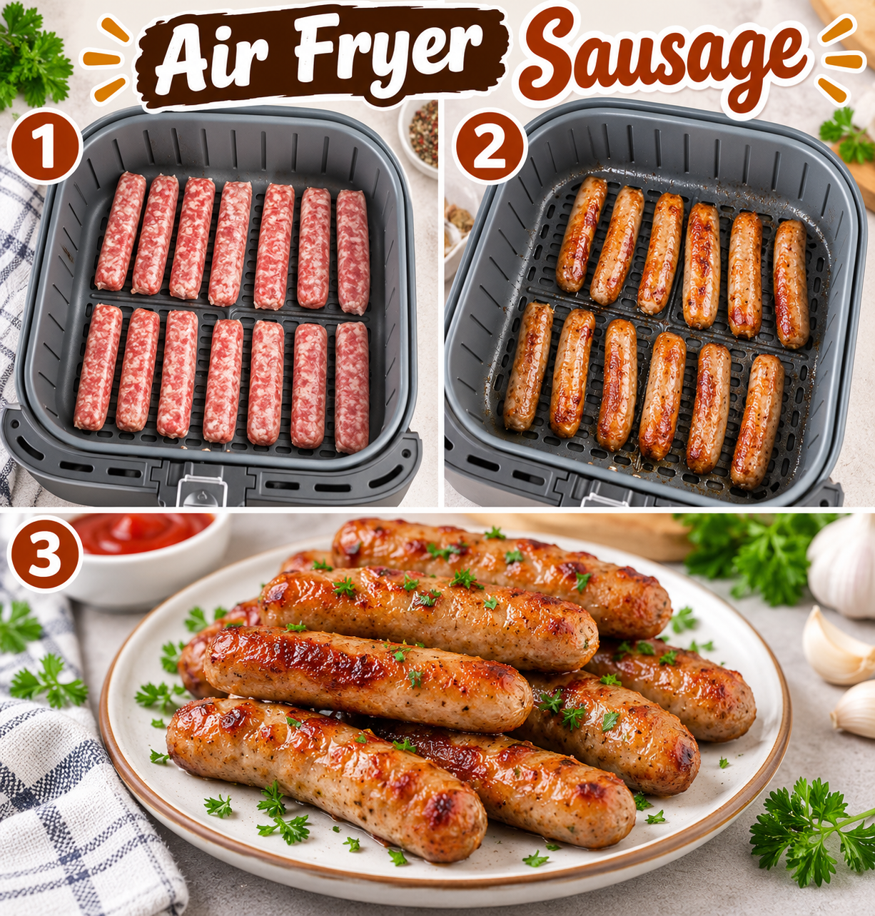 Air Fryer Sausage